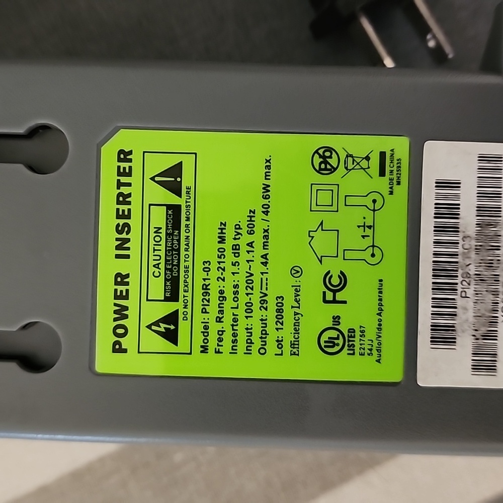 DIRECTV 29 Volt Power Inserter For SWM8 or SWM16 Multi-Switch - Picture 2 of 3